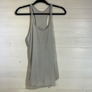 Lululemon Gray Striped Racerback tank